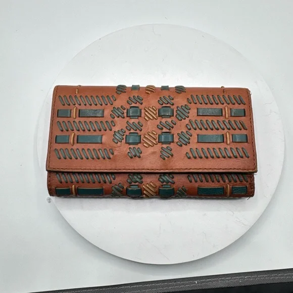 Patricia Nash Elegant Brown and Green Women's Wallet - Picture 7 of 7